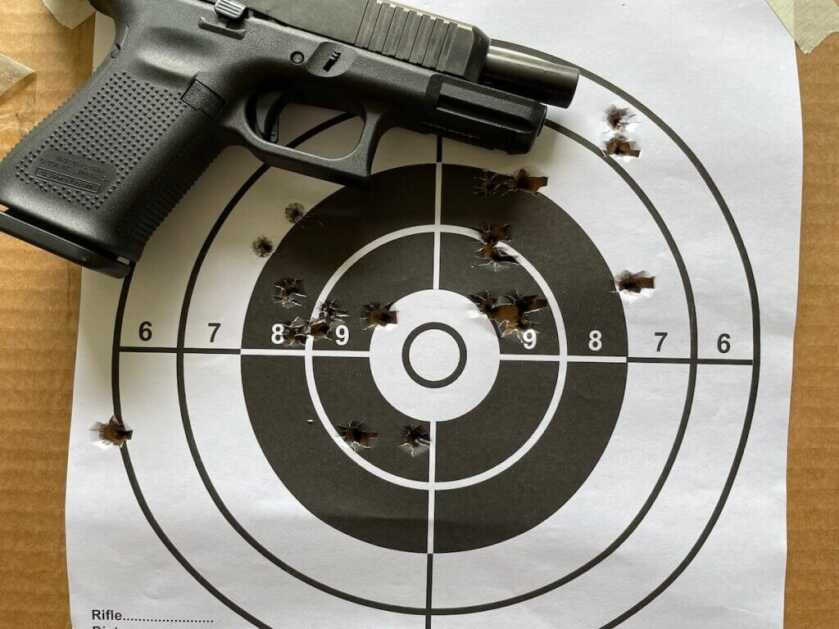 Glock 49 with target