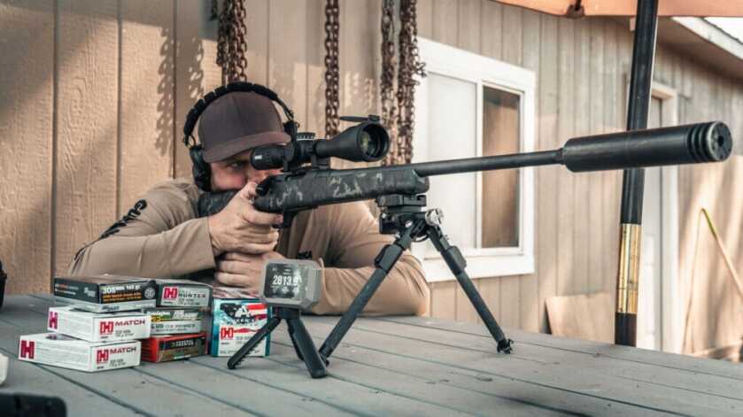 Strasser STR SR-700 with ammunition getting tested for accuracy