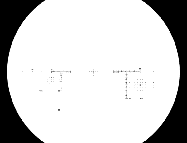 Depiction of a binocular reticle