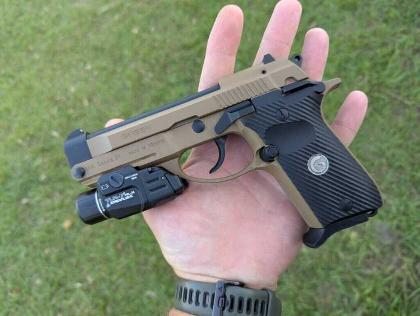 Girsan tip up gun with weapon light