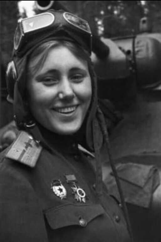 Soviet tank battalion commander Alexsandra Samusenko