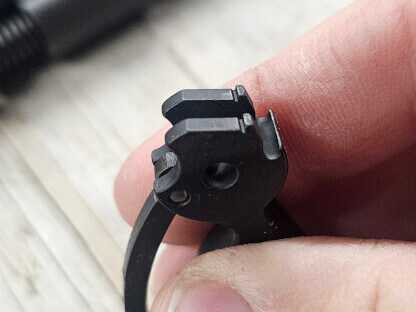 Hammer hooks measured at .025 of an inch, still room for a trigger job.