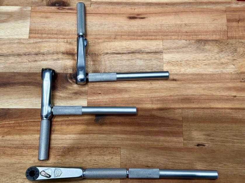 Real Avid X3 Driver closeup in its 3 different configurations.