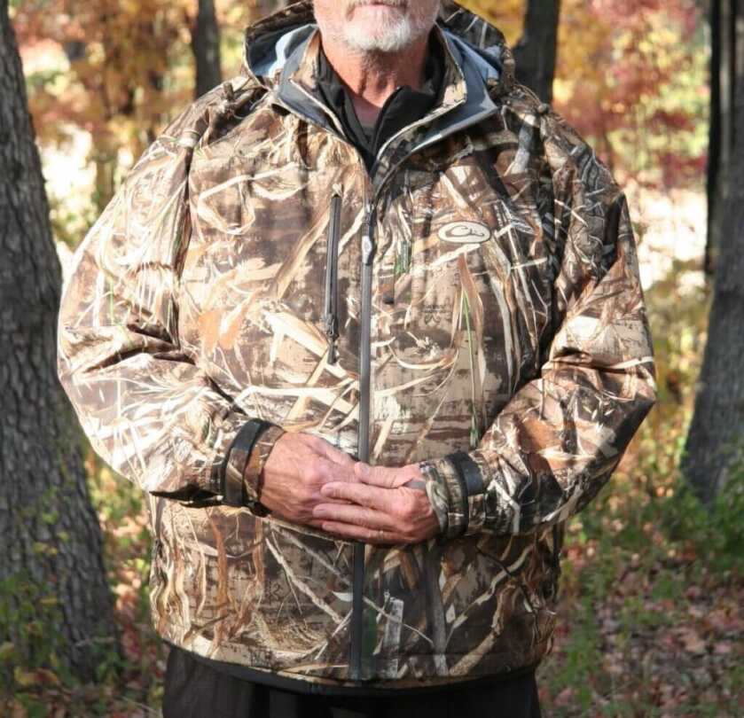 Waterproof outer shell over Milwaukee M12 Axis heated vest for late season hunts