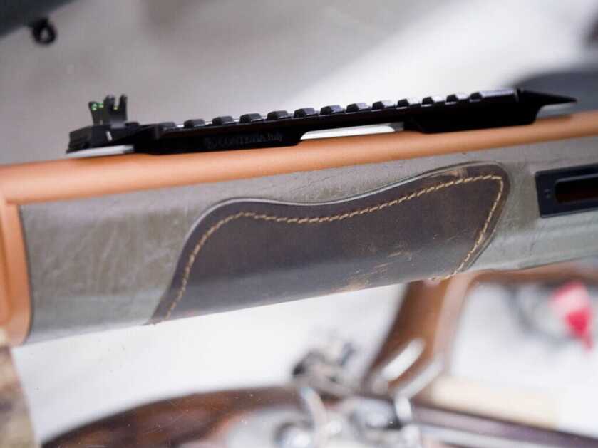 Close up of the forend.