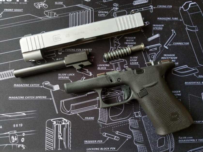 field stripped glock