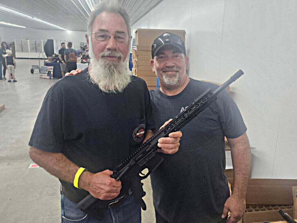 customer with AR-15