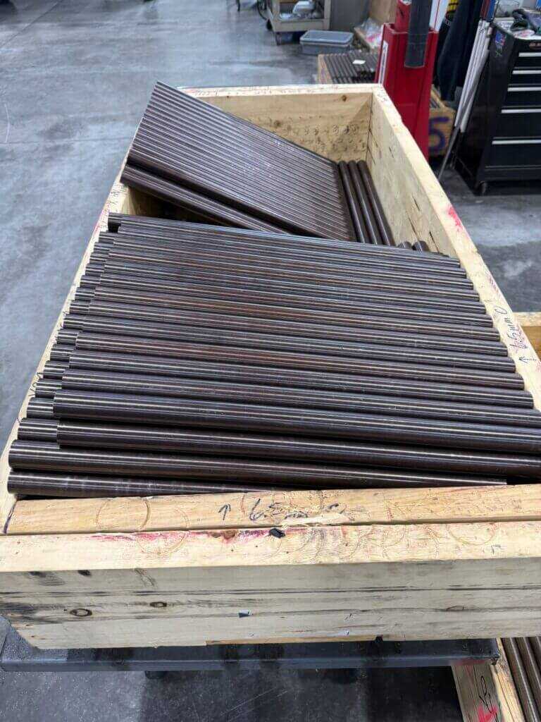 Seekins Precision barrel blanks at the facility before machining and rifling work begins