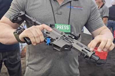 Ppringfield saint victor 9mm pdw compact rifle tungsten gray.