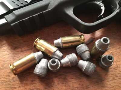 The M&P 45 ate everything I fed it, including a healthy diet of lotsa these lead hand loads.