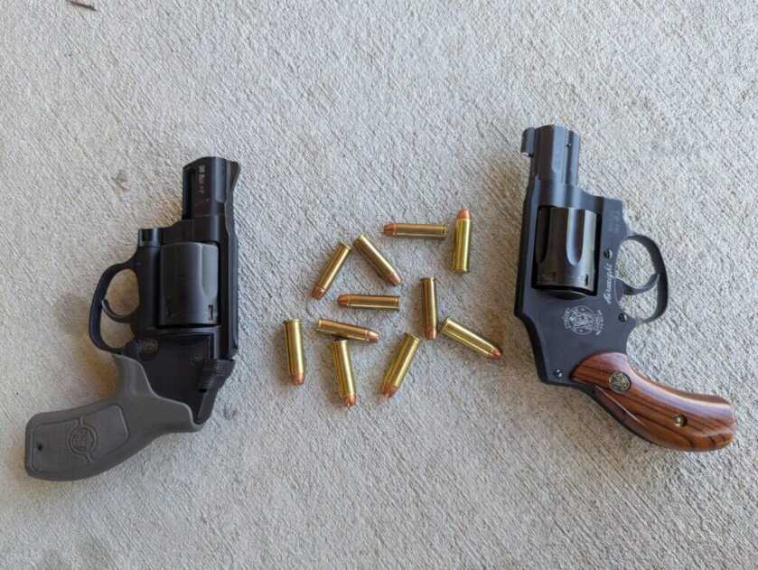 ammo and gun side by side