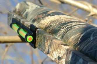 The two color Tru Glow front bead. It is really bright and a bit distracting especially in full sunlight.