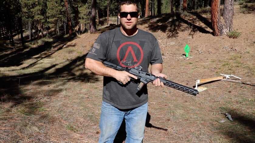 Ruger PC Carbine Chassis 9mm takedown carbine during range testing