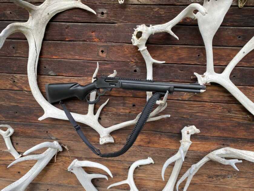 Marlin 1895 Dark 45-70 lever action brush rifle