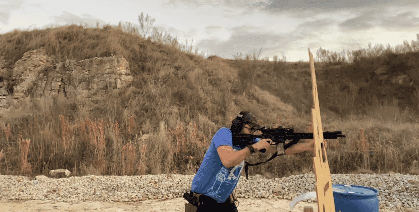 IWI Zion-15 AR-15 with Trijicon LPVO and offset Holosun red dot, best IWI AR-15