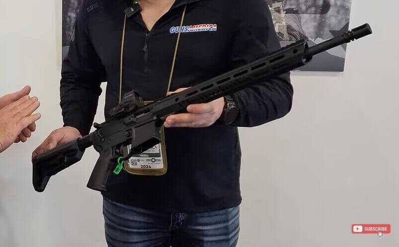 Rock River Arms Rock Chucker 17 HMR AR-15 rifle at SHOT Show 2024
