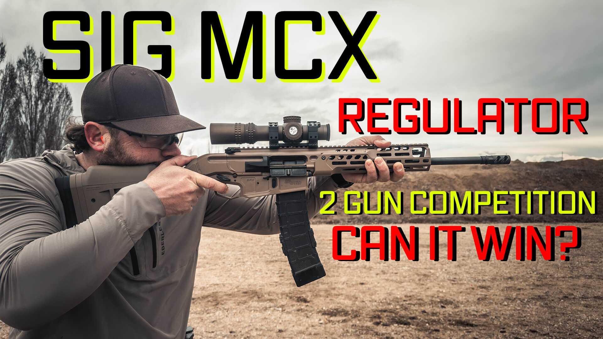 SIG Sauer MCX Regulator rifle at a two-gun match