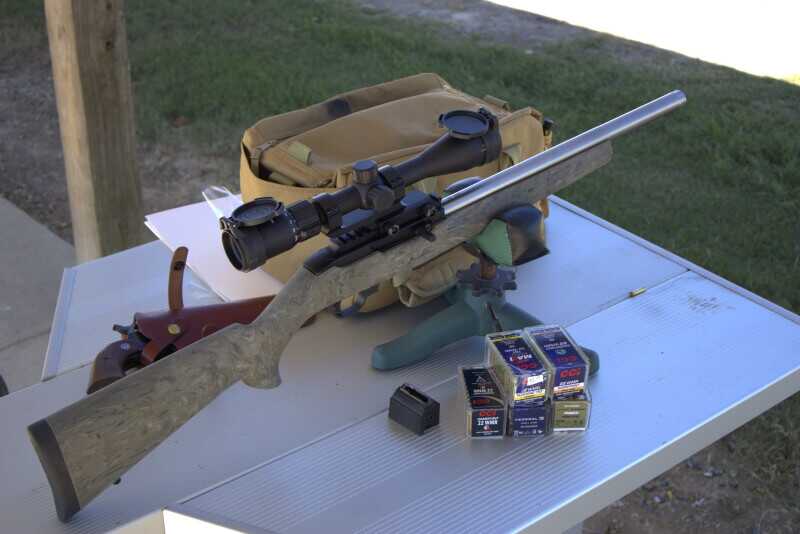 Bear Creek Arsenal BC-202 semi auto .22 Magnum rifle with scope