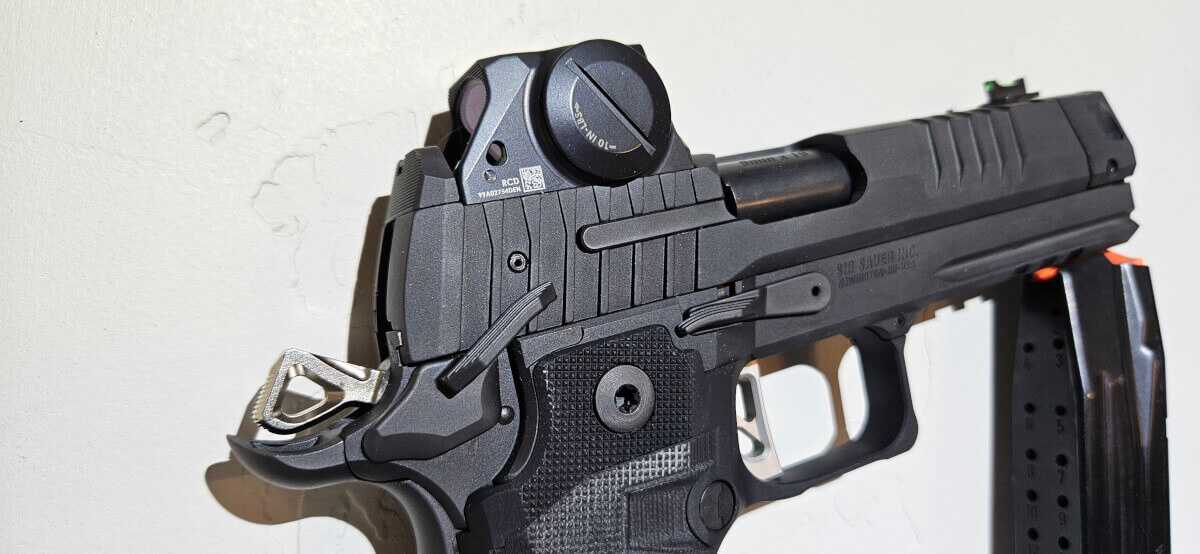 SIG Sauer P211 GTO 2011 pistol with low mounted red dot