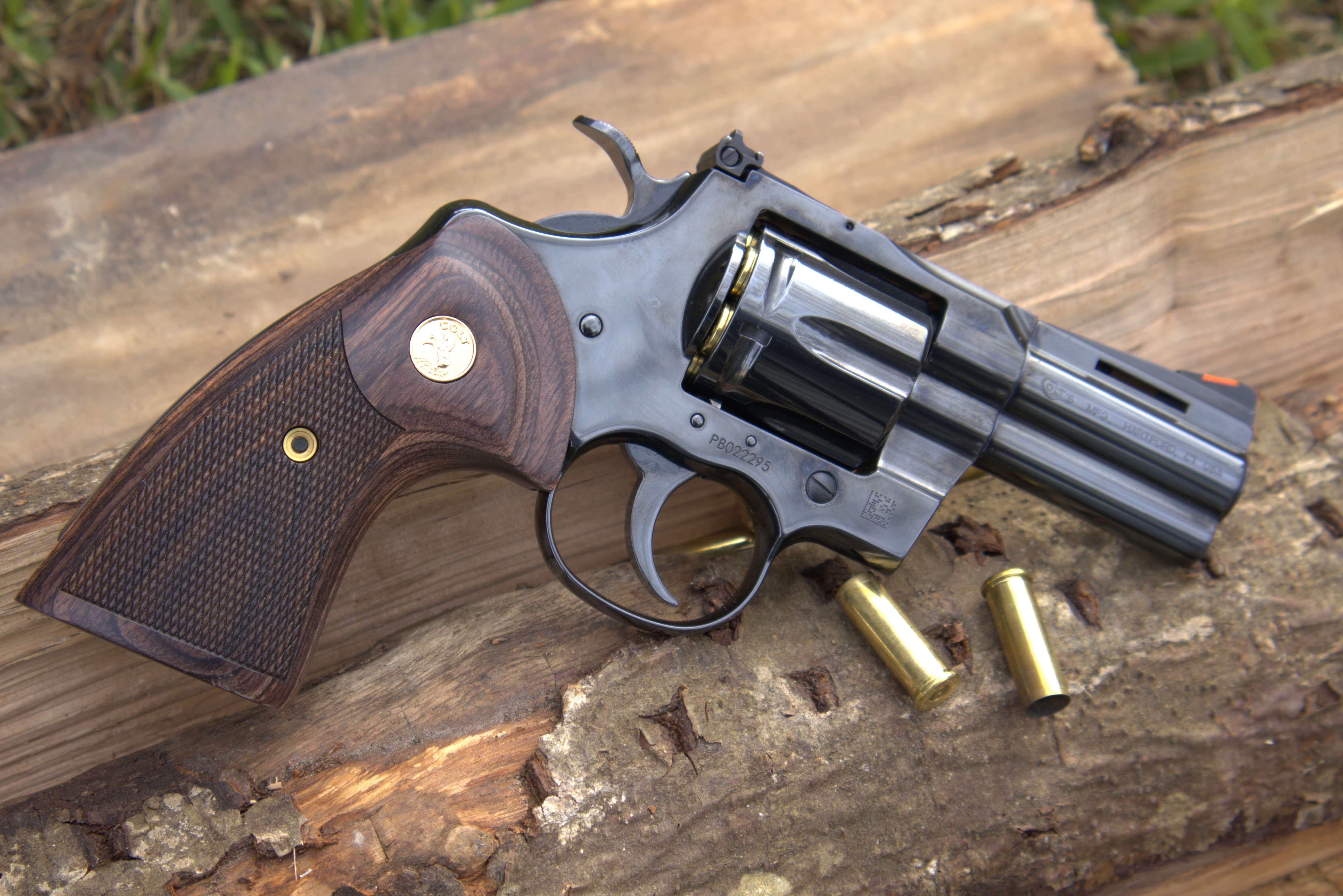 Colt Python 3 inch blued .357 Magnum revolver, right side