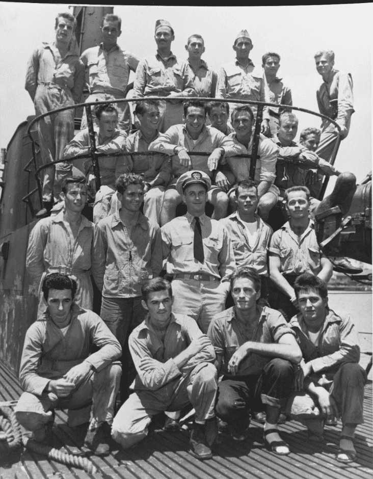 USS Tang crew before the submarine's final World War 2 war patrol