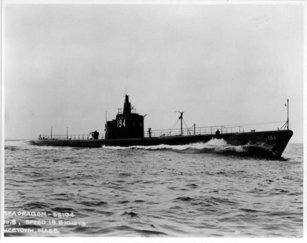 USS Seadragon Sargo-class submarine where Johnny Lipes performed the 1942 appendectomy