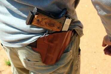 What can you expect from a 0 1911? Metro Arms Review A nice slick holster, like this Bianchi, is perfect for a 1911 that is meant to be carried.