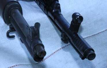 The SVT-40 is several inches longer than the M1 Garand, due to the the long action and flash hider. 