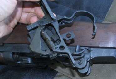 The Garand also take down easier than the SVT, or pretty much any other rifle. You just pop the trigger guard and the rifle falls apart. 