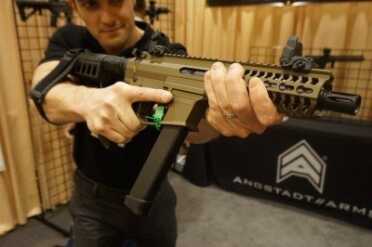 9mm AR Pistol - Angstadt Arms UDP-9--SHOT Show 2015 The UDP wit a SIG brace--use only as directed.