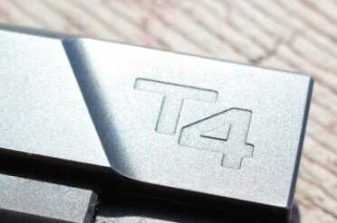 The weight reduction on the front of the slide provides a great texture for slide manipulation. 