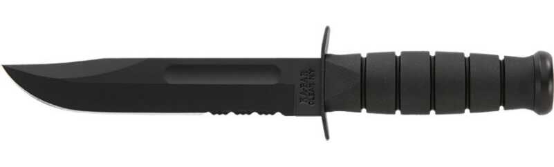 Kill-a-Bear with a Ka-Bar Knife? Or the modern twist with a rubber handle and serrations.