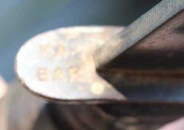 Kill-a-Bear with a Ka-Bar Knife? Actual Ka-Bar markings appear in several places depending on the year the knives were made.