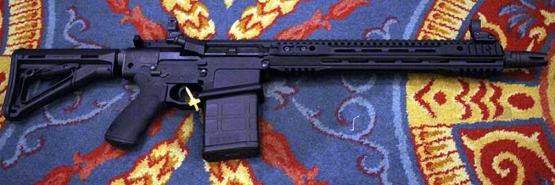 Binary Trigger Fires on Pull & Release - Also Militia .308/7.62 AR - Franklin Armory - Shot Show 2016 Despite the name, it isn't technically an SBR.