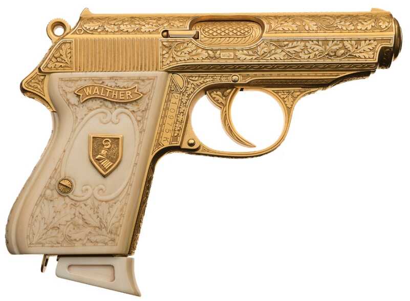 Engraved, Gold-Plated Goering Gun at Auction goering gun (2)