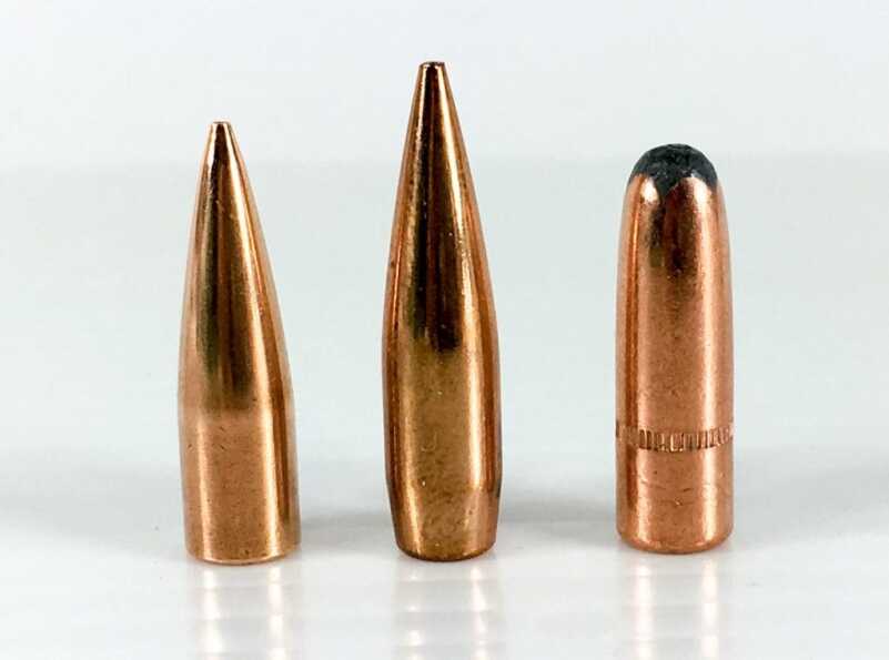 Look at the difference in "bearing surface" area between these three. The round nose, being more cylindrical, generates a lot more friction than the other two. 