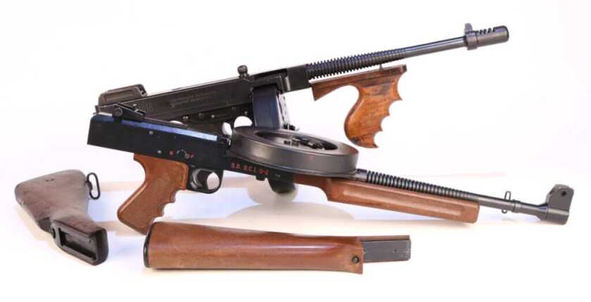 Two Criminals and The American 180 Submachine Gun: 1,200 RPM Rimfire Ripper Two Criminals and The American 180 Submachine Gun: 1,200 RPM Rimfire Ripper
