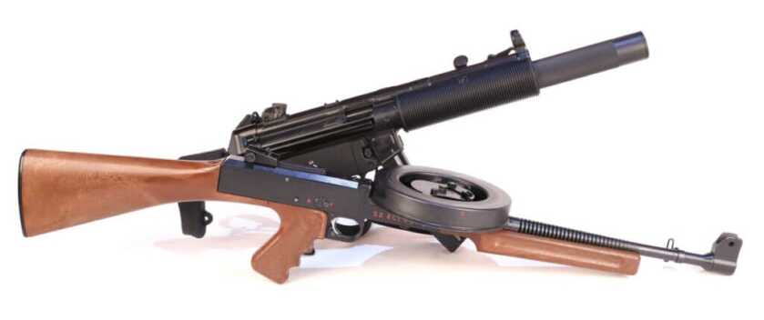 Two Criminals and The American 180 Submachine Gun: 1,200 RPM Rimfire Ripper Two Criminals and The American 180 Submachine Gun: 1,200 RPM Rimfire Ripper