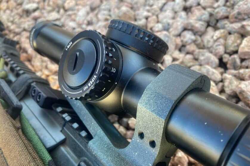 Vortex Viper 1-6 scope adjustment turrets