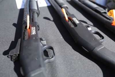 Mossberg 590M: Pump 12 Ga. Uses Double-Stack Mags