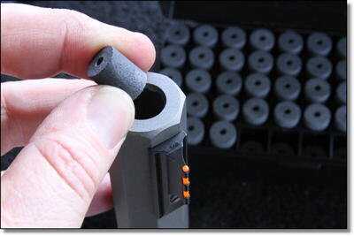 I strongly suggest the 50 grain Hodgdon Triple Se7en pellets for this gun.