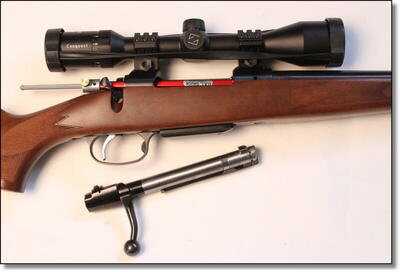 For bolt rifles you have to remove the bolt