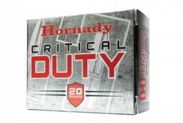 critical_duty_pkg Hornady’s new Critical Duty ammunition combines the expansion quality of Critical Defense with a special InterLock bullet to create loads that exceed the FBI ammo protocol.