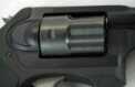 The stainless steel cylinder and barrel are completely enclosed by the alloy upper.