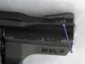 The front sight can be changed by removing this pin.