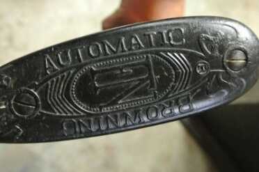 FN-made Browning butt plate. 