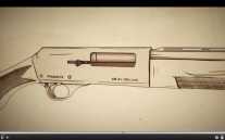 The 48 AL is a long-recoil action. You can see in this illustration that the barrel moves backward with the bolt.
