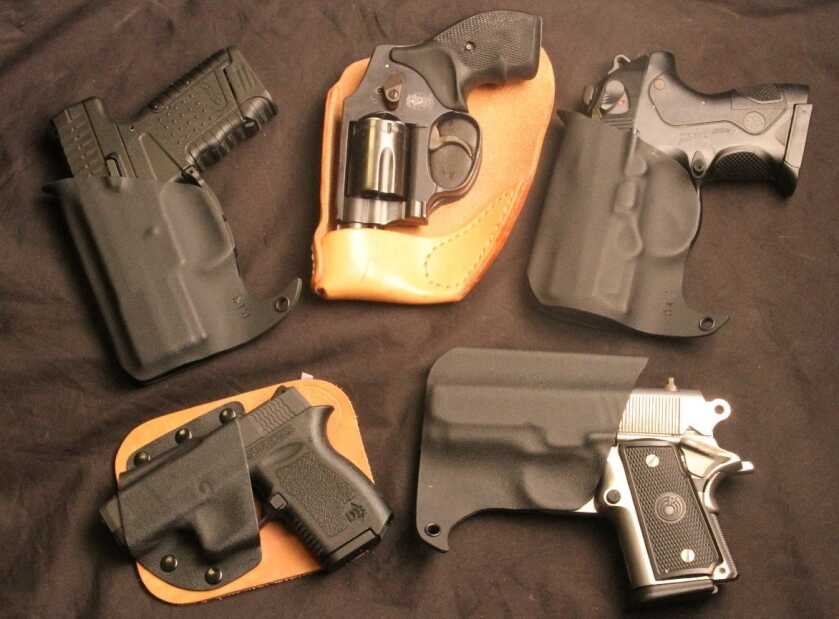 Crossbreed Pocket Rocket and other pocket holsters with pocket pistols