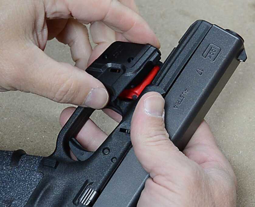 Crimson Trace Defender Series rail laser on pistol
