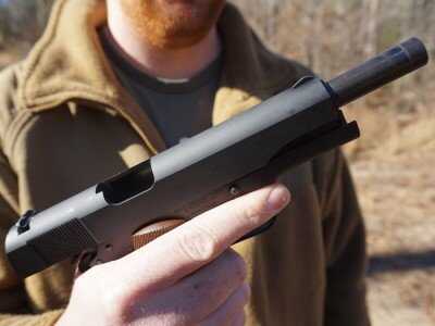 The parkerized finish helps hold oil and cut glare.